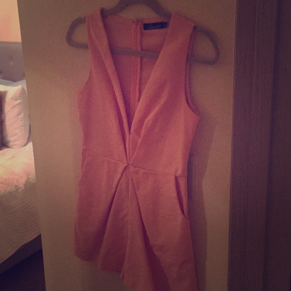 Light pink short romper! Perfect for date night!